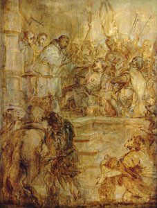 Vilhelm, hertug af Aquitaine, konverteret af St. Bernard